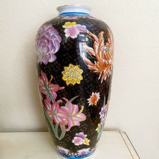 Large Antique Vintage Chinese Oriental Vase 14 Inches Tall