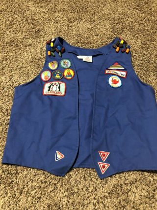 Vintage Camp Fire Girls Vest With Patches