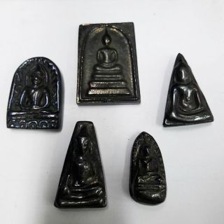 Leklai Benjapakee Set Power Phra Somdej Pendant Buddha Thai Amulet Very Rare