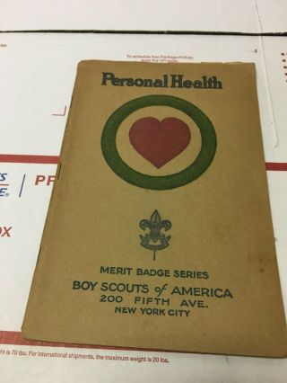 Vintage 1926 Bsa Personal Health Merit Badge Series Booklet Boy Scouts America