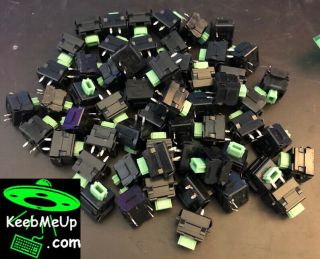 60x Skcl Green Alps Vintage Keyboard Switches (linear)