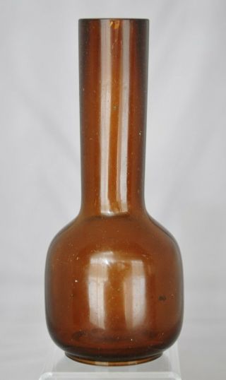 Antique Chinese Amber Peking Glass Bottle Vase - Qianlong Or Kangxi