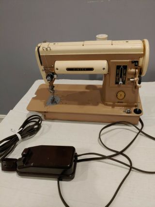 Vtg Singer 301a Slant Needle Sewing Machine - Heavy Duty. ,  Carrying Case