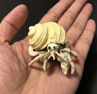 RARE Kaiyodo Epoch White Land Hermit Crab Figure Model A 3