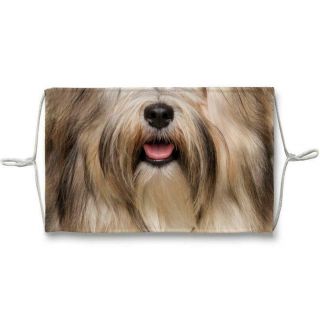 Havanese Dog Mouth Face Mask W Filter Pocket & Nose Wire For Adult L/xl