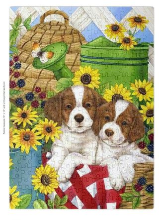Brittany Spaniel 252 Piece Puzzle 10 X 14 Inches Retails For $34.  98