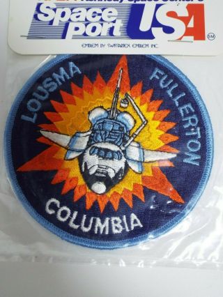 Nasa Kennedy Space Center Columbia Mission Souvenir Emblem Patch 1982 Sts - 3