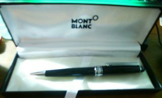 Mont Blanc Meisterstuck Ballpoint Pen Black / Silver Trim Vintage