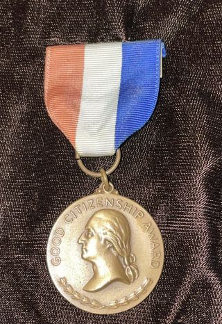 Dar Good Citizenship Award Medal Daughters Of The American Revolution