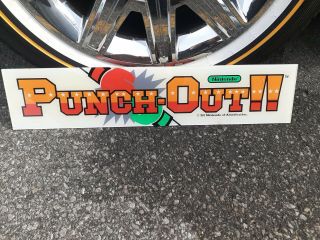 C.  1983 Rare Vintage Nintendo Punch Out Arcade Sign Stamped Cool