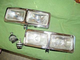 Vintage Rally Brand Driving Lights - Dual Bulb Lights -
