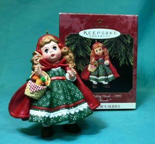 1997 Little Red Riding Hood - 1991 Madame Alexander Hallmark Christmas Ornament