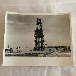 1967 Official Nasa Press Release 8 X 10 Photo Of Kennedy Space Center Bus Tours