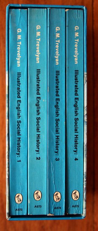 Illustrated English Social History by G.  M.  Trevelyan Boxed Set 4 Paperback Books 2