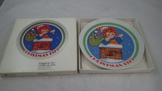 Schmid 1979 Raggedy Ann & Andy Christmas Plate Box