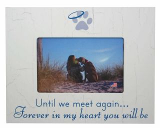 Pet Memorial Picture Frame " Until We Meet Again.  "