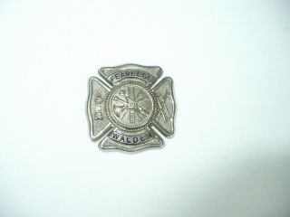 Vintage " Walden /fearless " Fireman / Fire Department Hat Pin Badge Collectible