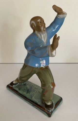 Vintage Chinese Mud Man - Thi Chi Statue/ Figuren In Ec Hight Of 6.  5”/16cm Approx