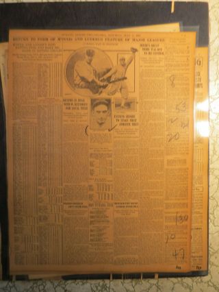 Baseball History Newspaper 1916 Joe Jackson White Sox Bat.  377