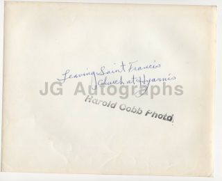 John F.  Kennedy & Jackie at Saint Francis Church,  Hyannis - Vintage 8x10 Photo 2