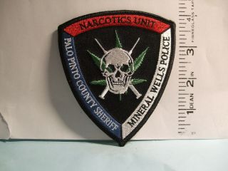 Police Patch Palo Pinta County Sheriff Mineral Well Police Texas Narcotics Unit