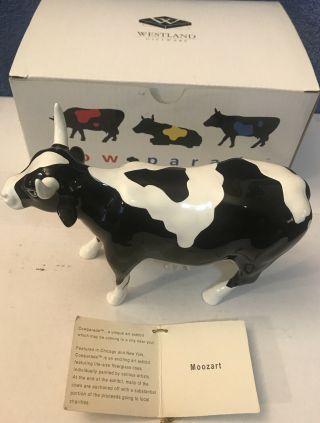 Cow Parade - 9179 - " Moozart " - 2000 - Retired - W/box & Tag -