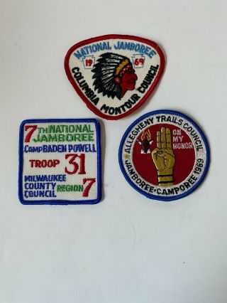 Bsa National Jamboree 1969 Patches Milwaukee,  Columbia Montour & Allegheny Trails