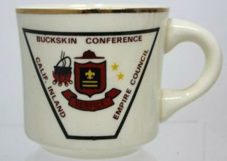 Bsa Buckskins Conference Ca Inland Empire Boy Scout Mug Coffee Cup Made Usa S3b