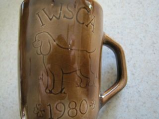 Vintage Irish Water Spaniel Club Of America Numbered Mug From 1980 Specialty 34