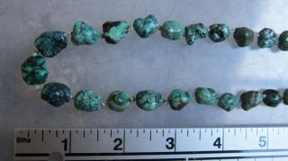 Antique Tibetan Turquoise Bead Necklace - Approx.  36 Grams