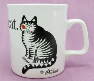 Kiln Craft B.  Kliban " Love A Cat " Coffee Mug Staffordshire Potteries Euc