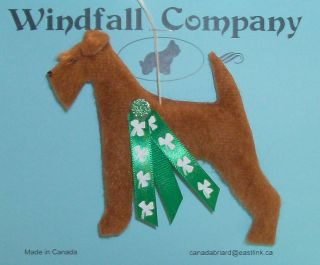 The Irish Irish Terrier Dog Plush Christmas Canine Ornament 1 By Wc