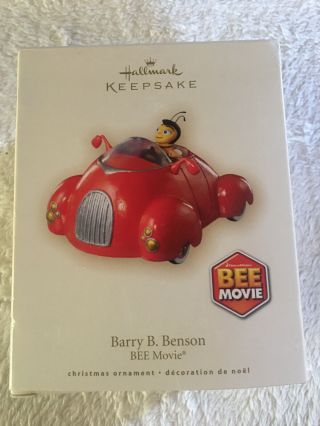 Hallmark Keepsake Dreamworks Bee Movie Barry B.  Benson Ornament 2007
