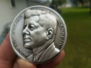 Jfk John F.  Kennedy Inauguration 2 Inch Medal Token 1961 Affer Italy