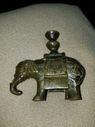 Bronze Elephant Candle Holder