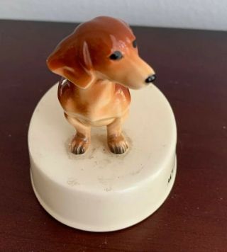 I Love My Dog Daschund Figurine From The 70’s 2