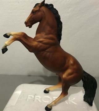 Vintage Breyer? Horse Traditional Bay Brown Fighting Stallion 12 " Christmas Gift