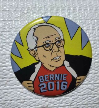 Bernie Sanders For President 2016 Campaign Button Comic Bernie 2016