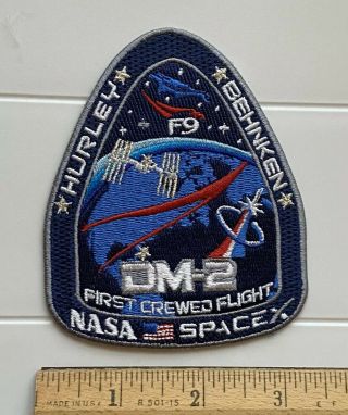 Spacex Nasa Dm - 2 First Crewed Flight Crew Dragon Demo 2 Mission A - B Emblem Patch