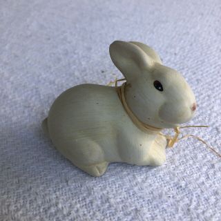 Vintage Matte Ceramic Vintage Farmhouse Bunny Rabbit Easter Figurine