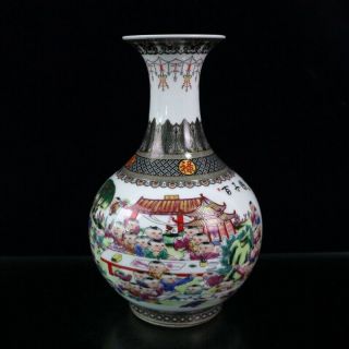 Chinese Handmade Vintage Porcelain Cloisonne Vase 60236