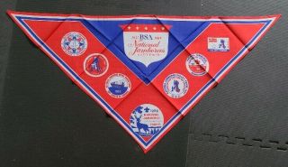 1969 Boy Scouts National Jamboree Neckerchief Bsa Idaho Souvenir Collectible