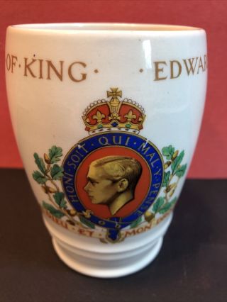 Solian Ware Cobridge King Edward Viii China Abdicated Coronation Cup 1937