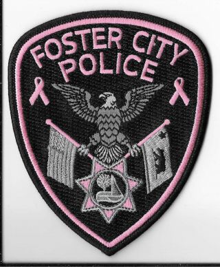 Foster City Police Department,  California Breast Cancer Awareness Shoulder Patch
