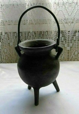 Antique Bronze Chinese Asian Footed Bowl Cauldron Pot Incense Burner