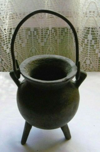 Antique Bronze Chinese Asian Footed Bowl Cauldron Pot Incense Burner 3