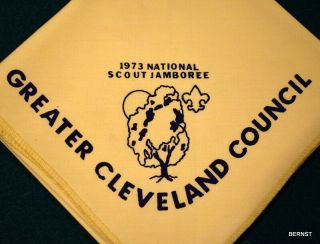Boy Scout 1973 National Jamboree Neckerchief - Greater Cleveland Council