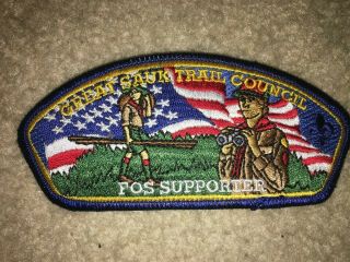 Boy Scout Bsa Great Sauk Trail Sa114 Fos Flag Michigan Council Strip Csp Patch