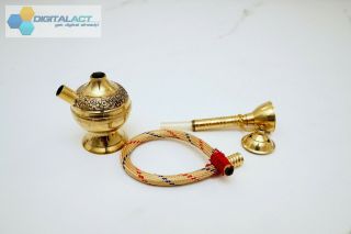 Tiny Middle Eastern Persian Miniature Hookah Shisha Sheesha Brass