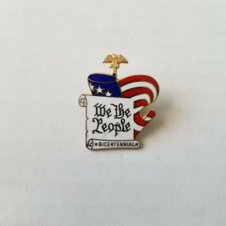 Presidential We The People " Bicentennial " Lapel Pin - (gerald Ford Era)
